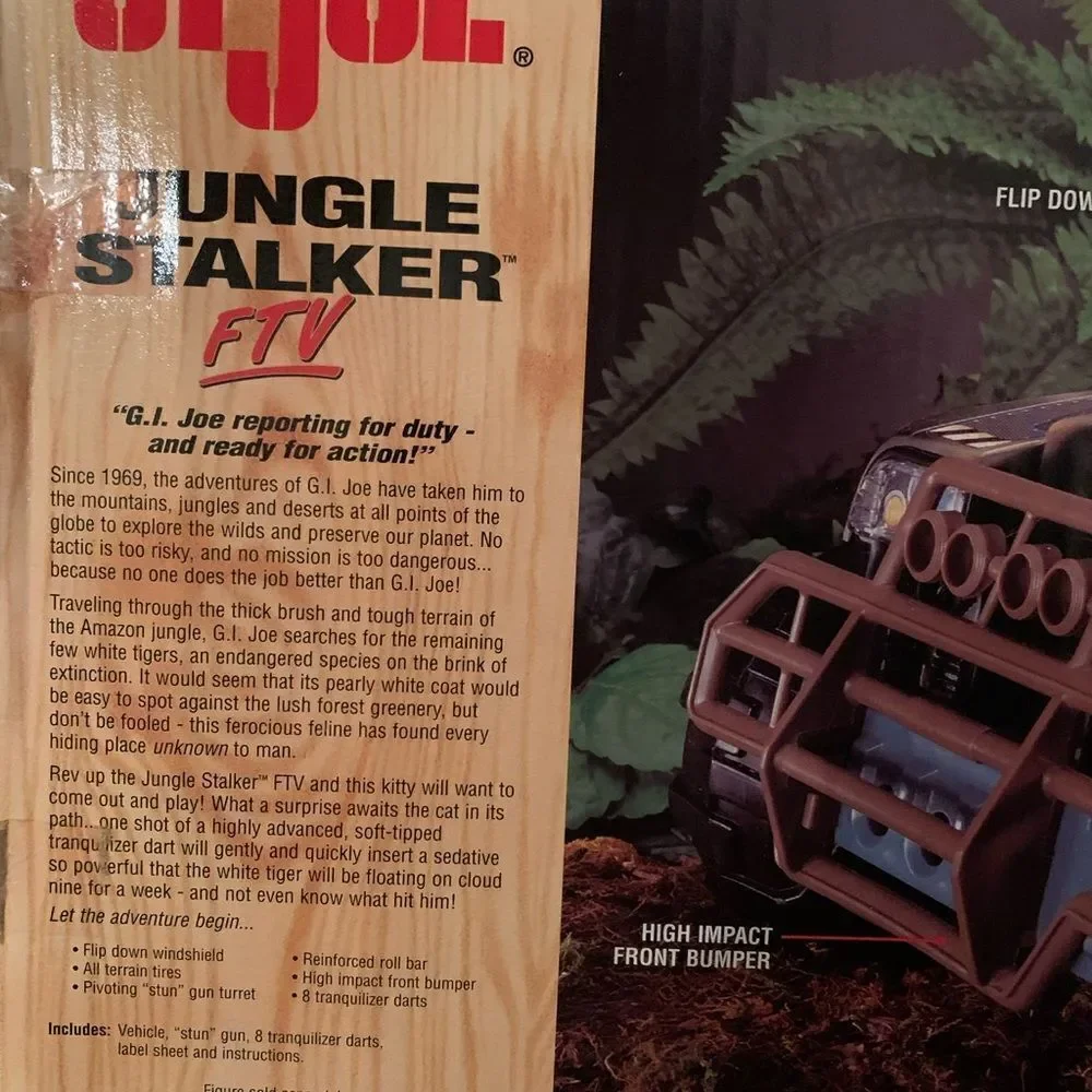 35thAnniversary 1998 Hasbro GI Joe JUNGLE STALKER FTV New unopened unassembled